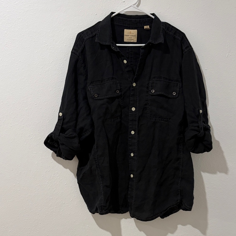 Tommy Bahama Charcoal Button-Up Shirt
